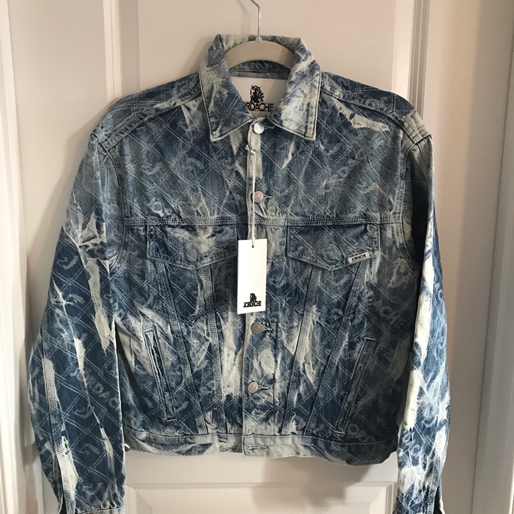 NWT JORDACHE CROPPED FADED DENIM JACKET